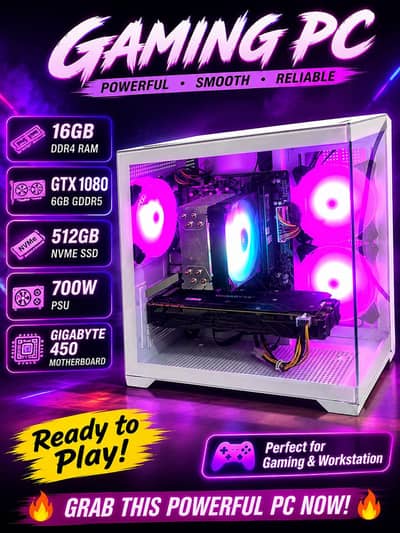 White Case High-end Gaming PC For Sell