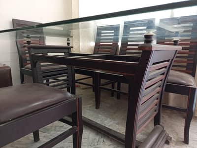 Dining table 12mm top glass