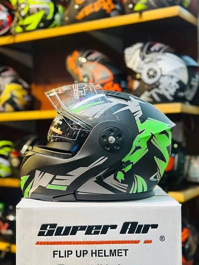 Super air flip up Branded Halmet
