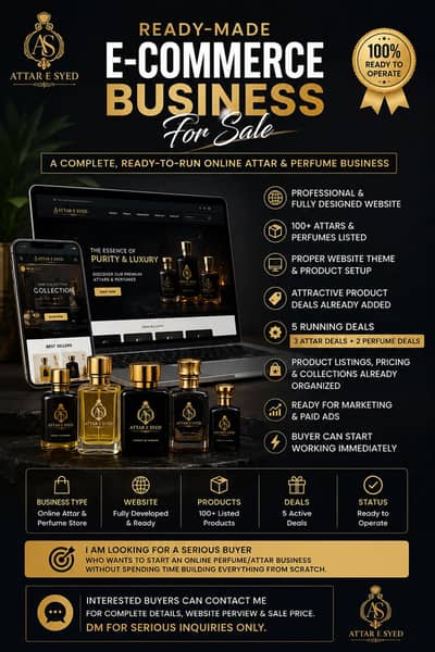 Ready Made E-commerce Business For Sale