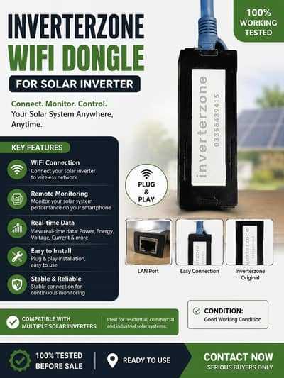 Inverterzone WiFi Dongle – Solar Inverter Monitoring Module