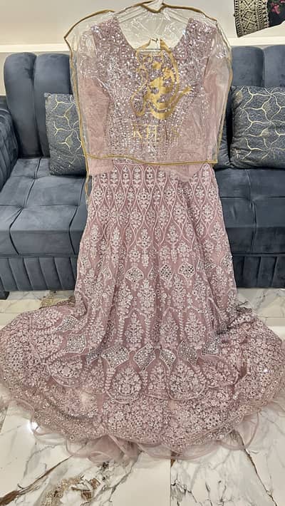 Lilac Heavy Embroidered Walima Maxi – 10/10
