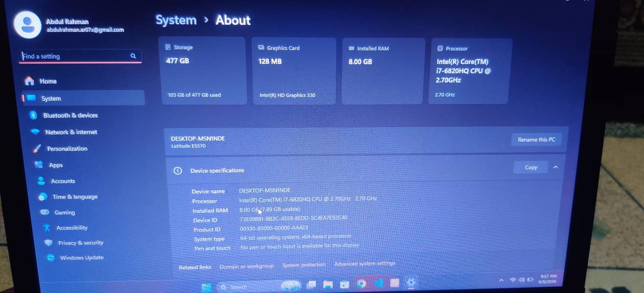 Dell latitude e5570 0