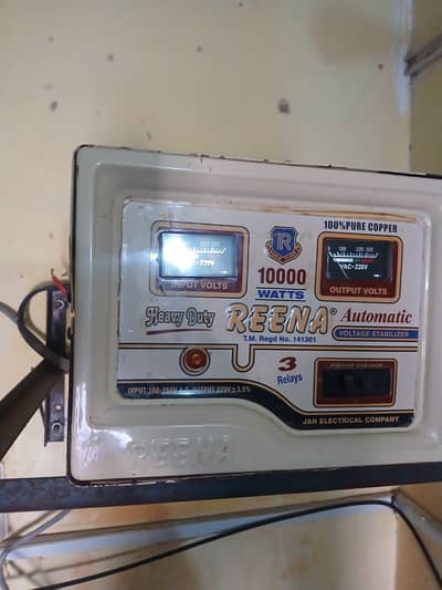 Original Copper 10,000 Watt Stabilizer – Excellent Working Condition