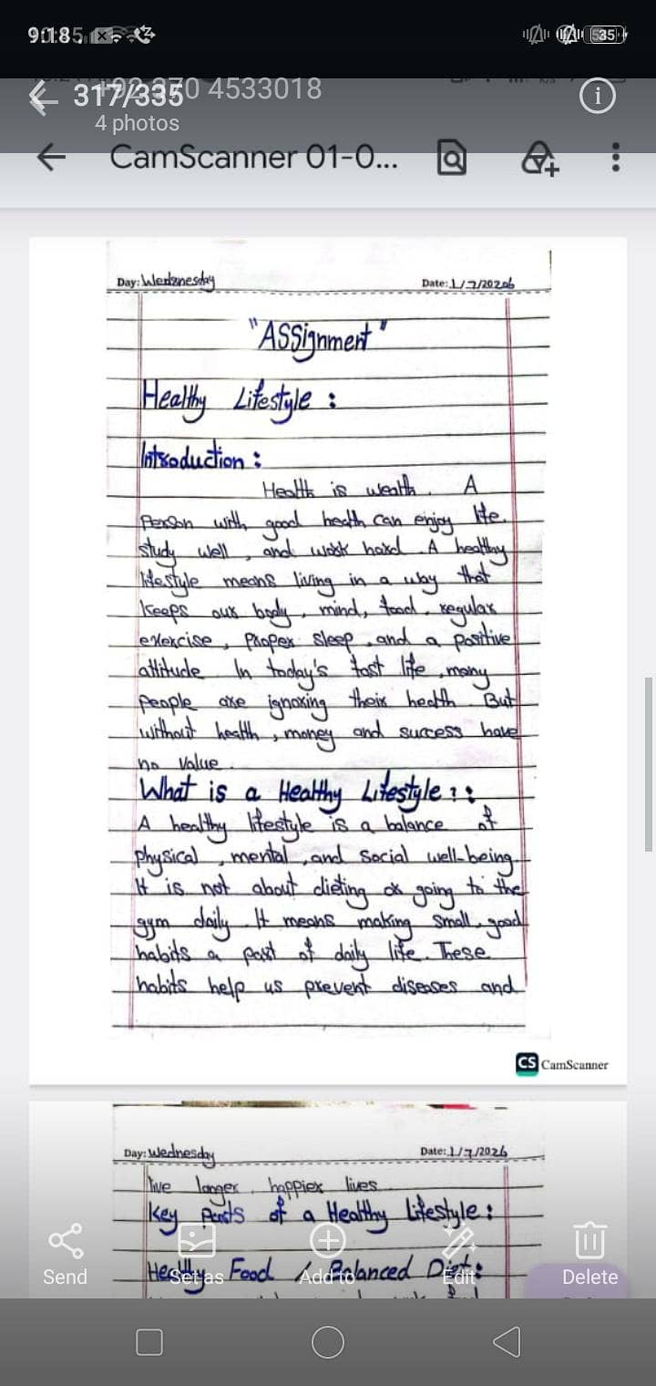 professional handwriting service assignment,forms, notes , 4