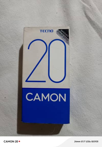 TECNO CANON 20 PRO 16 /256 WITH ORIGINAL BOX CHRGER