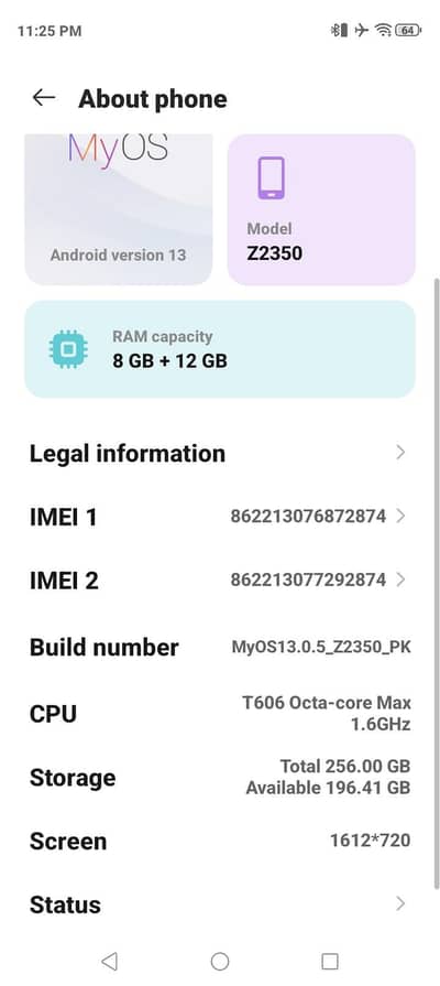 Zte nubia V60 Design