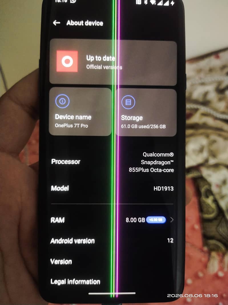 One Plus 7T Pro 8