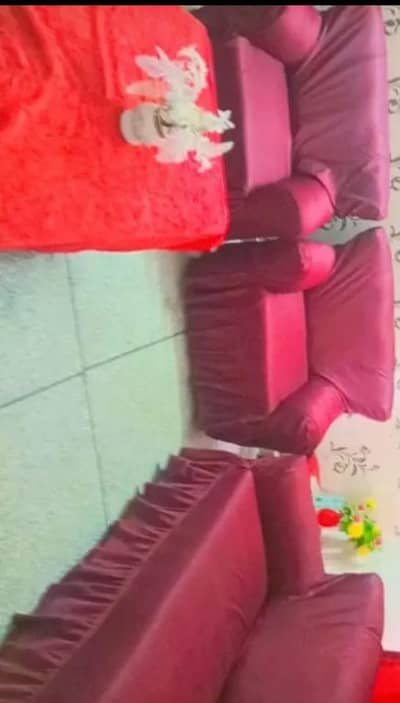 complete Sofa set with cover and center table