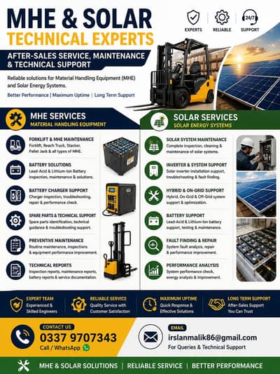 MHE Solutions & Solar After-Sales Service | Maintenance & Support