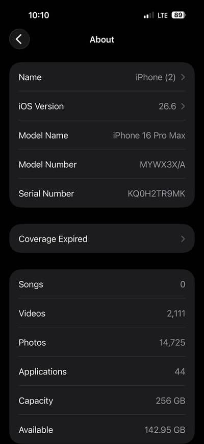 iPhone 16pro maxx pta 256 gb new condition Bilkul ok phone hai