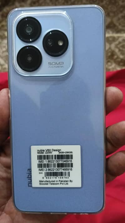 Nubia v60 8.256 gp 1 din use open box charger sal warranty ka sat