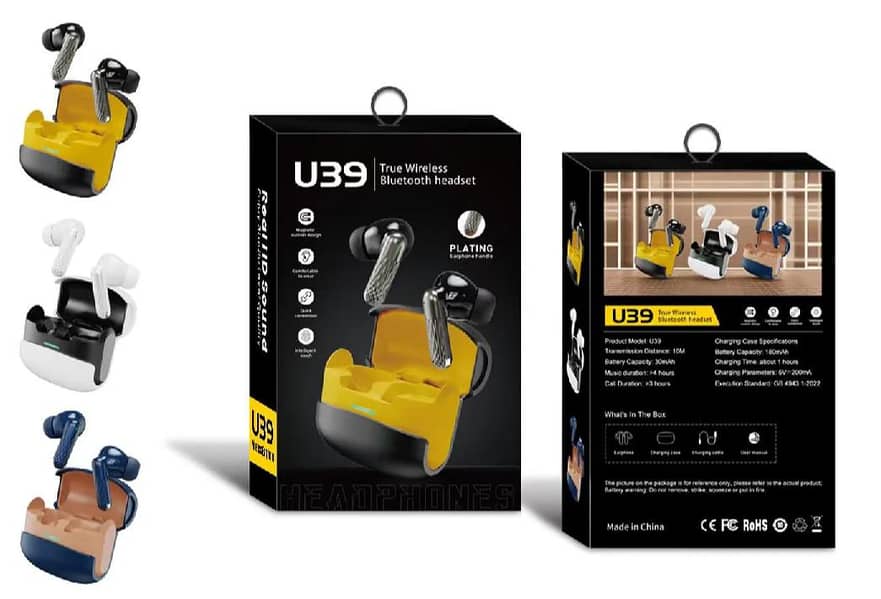 U39 True Wireless Bluetooth Earbuds 2