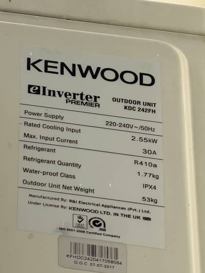 Urgent selling 2 Ton Invertor floor standing
