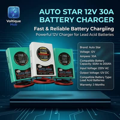Battery Chargers, Inverter & Stabilizer | Auto Star, Sony, H. Parekh