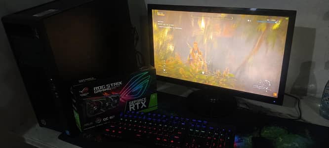 gaming pc with 3050 RTX in 3 fans
