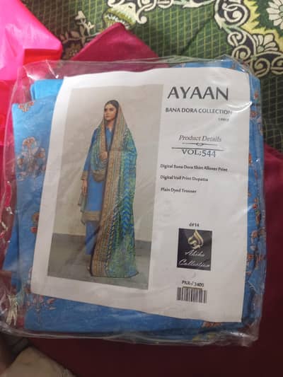 Ayaaan 3 Piece Bana Dora Collection Suit Brand New