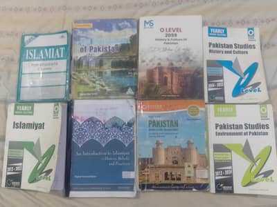O level books, notes and past papers.