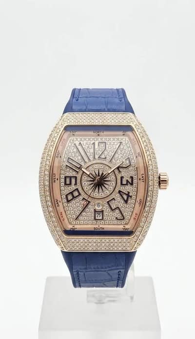 Diamond Stone Men's Luxury Fashion Watch