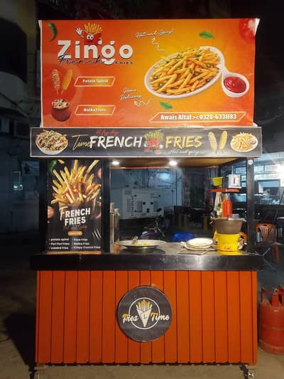 Complete French fries stall/Counter for sale - Ready Business set-up