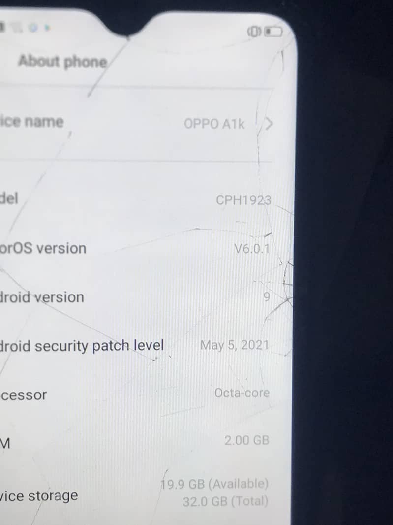 OPPO A1k 4