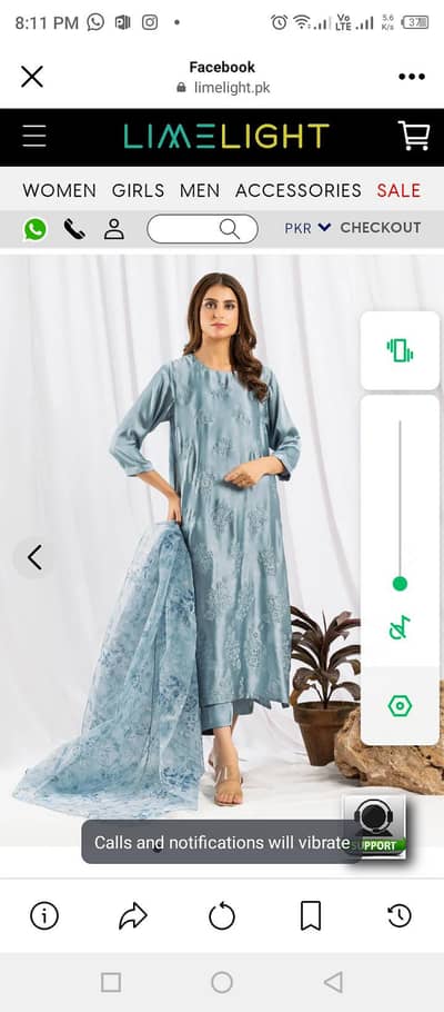 3 piece Silk pret dress Medium size. wtsap 03221159925