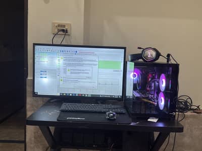 Gaming PC i7 4790 + RX 580 8GB | 16GB RAM| 32” 4K LED | Complete Setup