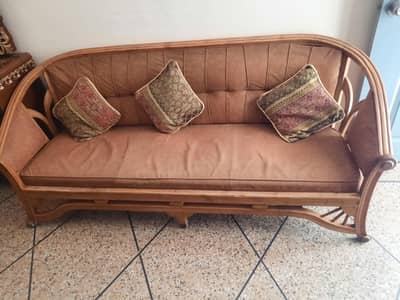 5 seater wooden sofa set