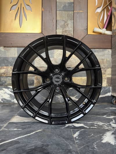 15inch 4-nuts Vossen Wheels Black finishing imported rims
