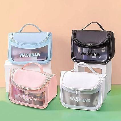 Hanging Clear Toiletry Bag Travel Makeup Organizer Wash Bag for Women
