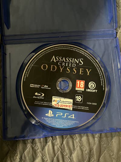 Ps4 cd assassin creed odessey