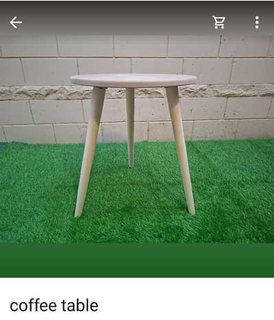 Wooden Coffee Table – 15 Inch Round