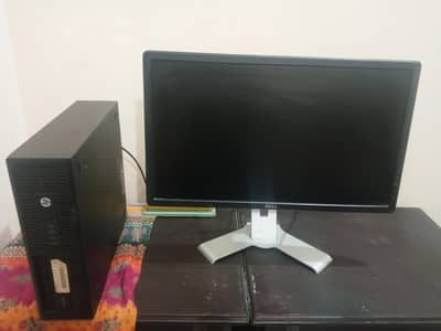 HPEliteDesk 705G3 SFF/12gb Ram/Amd A8-9600/Dell E2414H 24-inch monitor