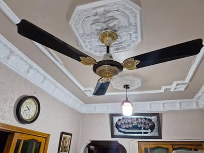 black ceiling fan