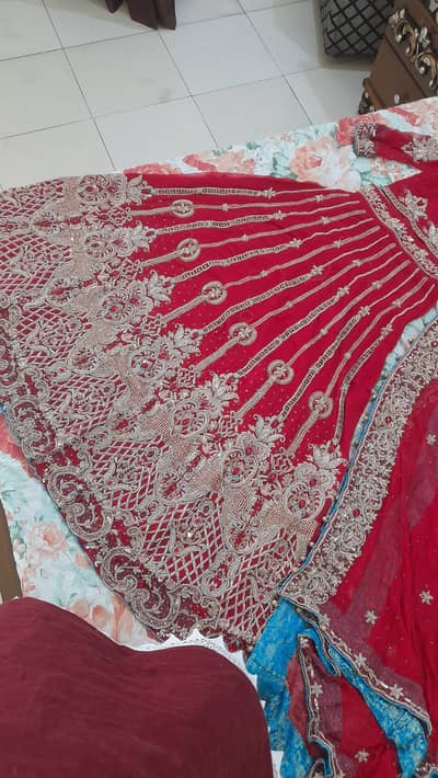 heavy bridle lehnga | 1 time worn | custom-made | excellent condition