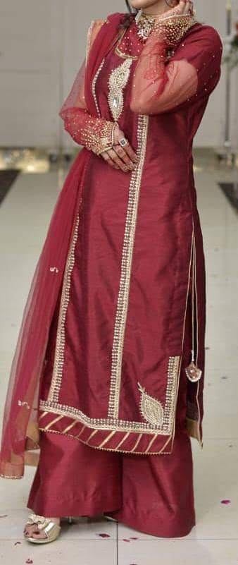 Beautiful Red Girls Eastern Dress – Wedding & Party Wear