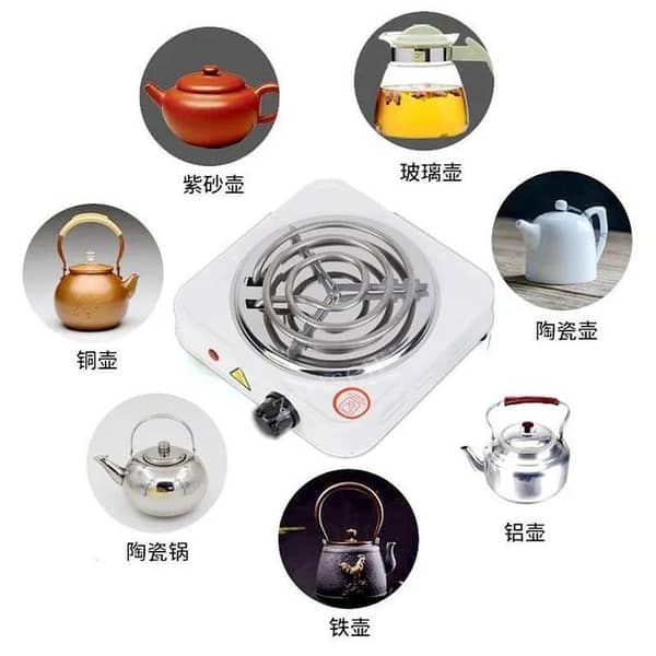 Electric Stove for cooking, Hot Plate heat up in just 2 mins, Easy to clean, 1000W, Automatic Electric Stove (electric choolah) Original. . .