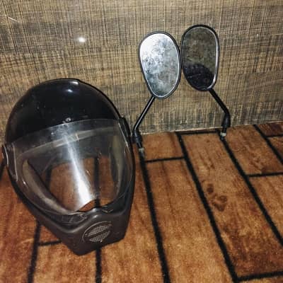 helmet & bike side mirrors mirrors original Honda 70 k Hain