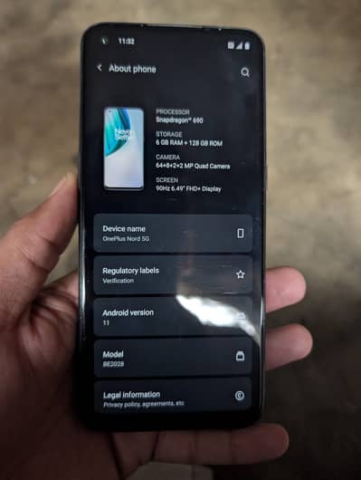 One Plus Nord 5G (BE2028) 6GB/128GB