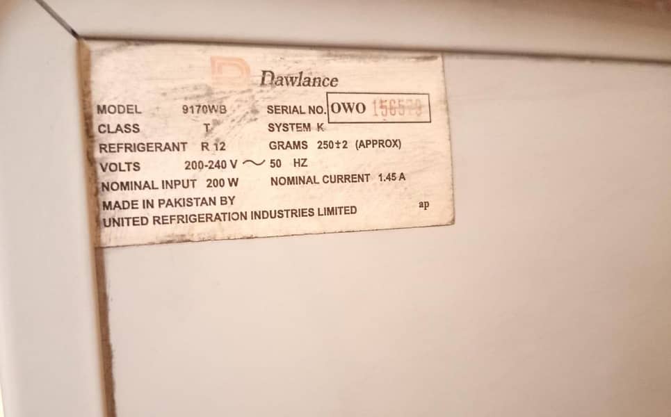 Dawlance Fridge 4