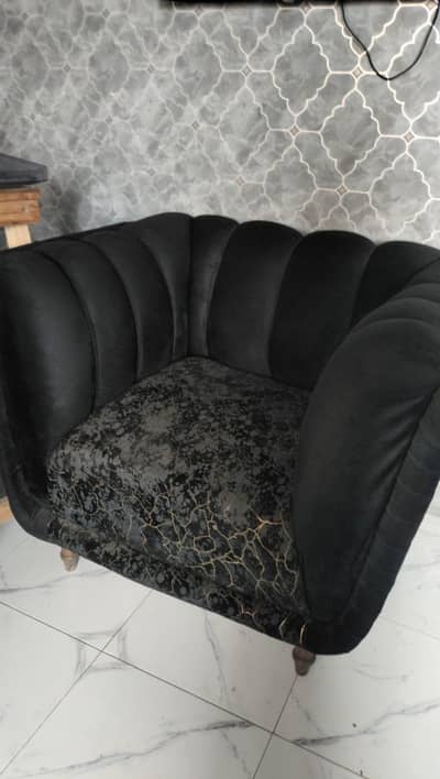 Black Sofa Set For Sale