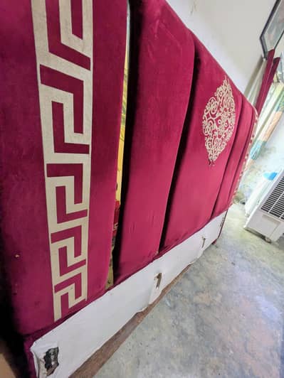 King Size Luxury Maroon Velvet Bed Frame