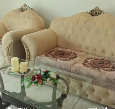this is 3,2 ,1 slightly used sofa . due to shifting want to sell