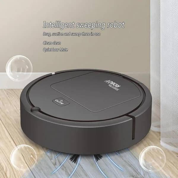 JMW Premium Automatic Cleaning Robot Vacuum Cleaner – Smart Robot Broom & Floor Cleaning Machine | Auto Sweeping Robot for Home, Office & Hard Floors | Rechargeable Dust Cleaning Robot