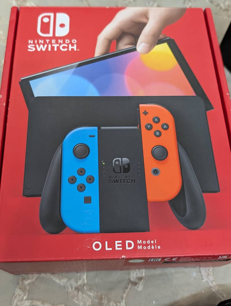 Nintendo Switch OLED + Pro Controller + 2 Games + Pouch | Full Bundle 5