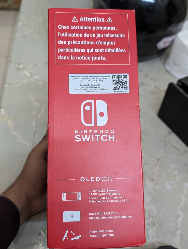 Nintendo Switch OLED + Pro Controller + 2 Games + Pouch | Full Bundle 6