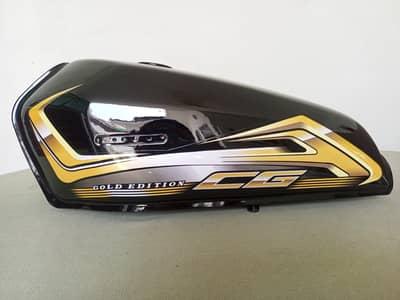 Fuel Tank cg 125 gold editon black colour genuine AHL 100 percent