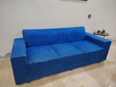 3+2+1 Blue Sofa Set – Good Condition | Comfortable & Stylish