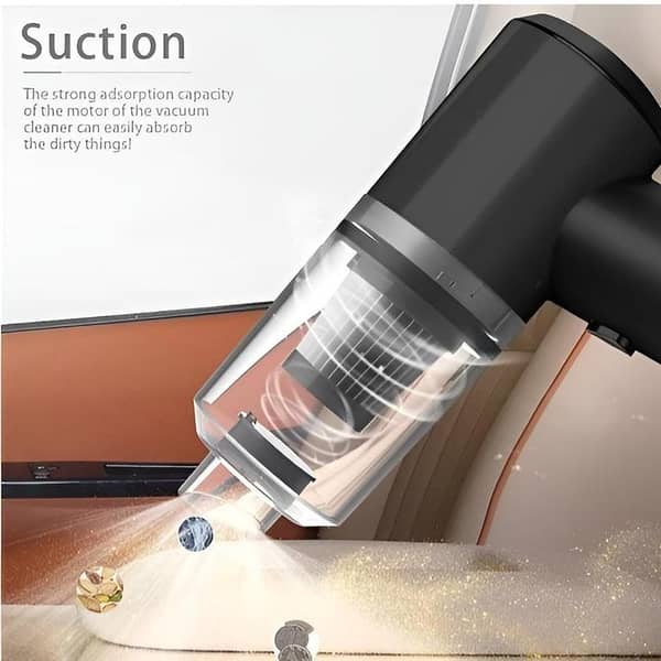 3 in 1 Portable Vacuum Cleaner Wireless Handheld Car Vacuum Cleaner USB Rechargeable Mini Vacuum Blower Air Pump High Power Suction for Car Home Office