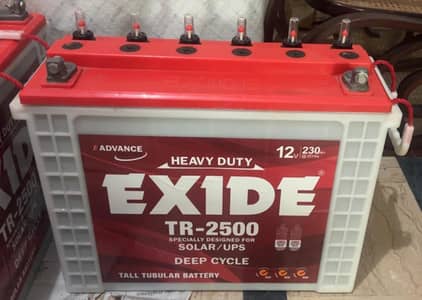 Exide Tabular battery TR 2500 230AH/12V